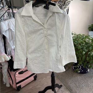 VERO MODA⭐️ - White Button-Down Shirt 4 For $25
